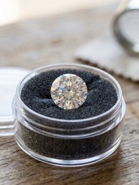 Loose 3ct Round Moissanite D Color, VVS Clarity, 9mm x 9mm